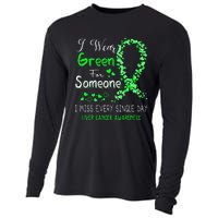 I Wear Green For Someone Liver Cancer Awareness Cooling Performance Long Sleeve Crew