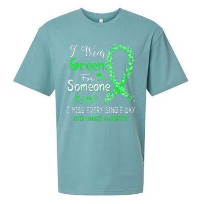 I Wear Green For Someone Liver Cancer Awareness Sueded Cloud Jersey T-Shirt