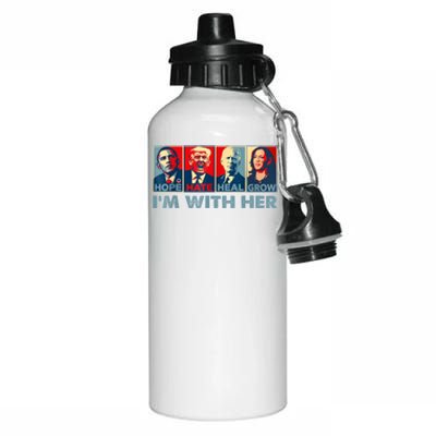 IM With Her Kamala Vote For 2024 President Kamalaharris Aluminum Water Bottle 