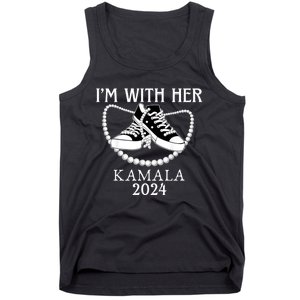 IM With Her Kamala Chucks And Pearls Election 2024 Tank Top