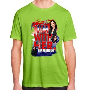 IM With Her Kamala For President Less Cat Lady Kamala Gift Adult ChromaSoft Performance T-Shirt