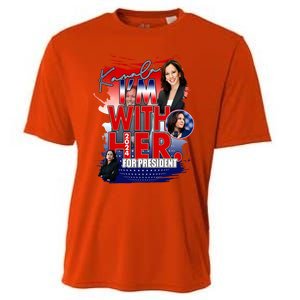 IM With Her Kamala For President Less Cat Lady Kamala Gift Cooling Performance Crew T-Shirt