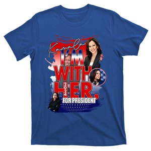 IM With Her Kamala For President Less Cat Lady Kamala Gift T-Shirt