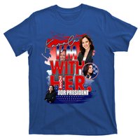 IM With Her Kamala For President Less Cat Lady Kamala Gift T-Shirt