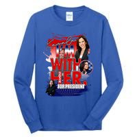 IM With Her Kamala For President Less Cat Lady Kamala Gift Tall Long Sleeve T-Shirt