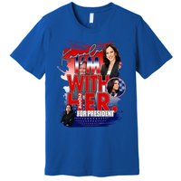 IM With Her Kamala For President Less Cat Lady Kamala Gift Premium T-Shirt