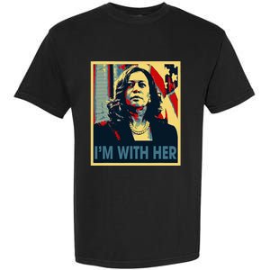 IM With Her Kamala Vote For 2024 President Kamala Harris Garment-Dyed Heavyweight T-Shirt