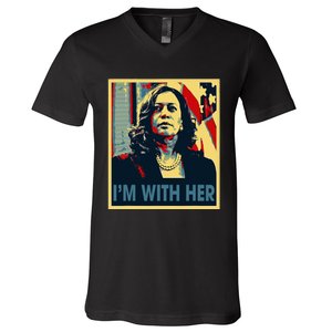 IM With Her Kamala Vote For 2024 President Kamala Harris V-Neck T-Shirt