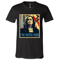 IM With Her Kamala Vote For 2024 President Kamala Harris V-Neck T-Shirt