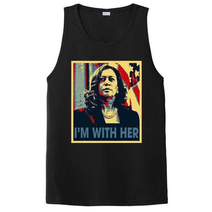 IM With Her Kamala Vote For 2024 President Kamala Harris PosiCharge Competitor Tank