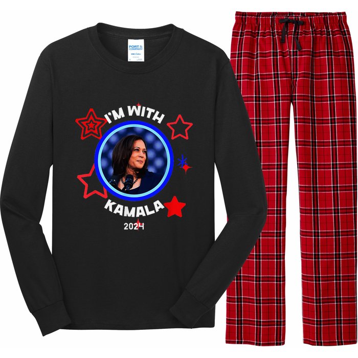 IM With Her Kamala Vote For 2024 President Kamala Harris Long Sleeve Pajama Set