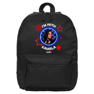 IM With Her Kamala Vote For 2024 President Kamala Harris 16 in Basic Backpack