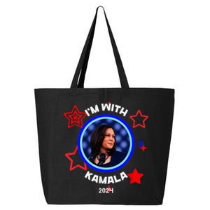 IM With Her Kamala Vote For 2024 President Kamala Harris 25L Jumbo Tote