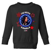 IM With Her Kamala Vote For 2024 President Kamala Harris Toddler Sweatshirt