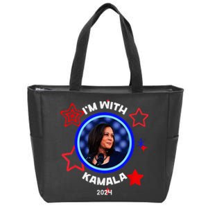 IM With Her Kamala Vote For 2024 President Kamala Harris Zip Tote Bag