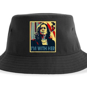 IM With Her Kamala Vote For 2024 President Kamala Harris Sustainable Bucket Hat