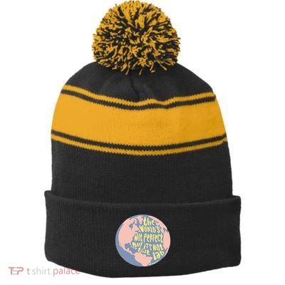 If We Have Eachother Benjamin Stripe Pom Pom Beanie
