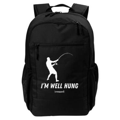 I'm well hung funny fishing graphic design Daily Commute Backpack