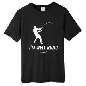 I'm well hung funny fishing graphic design Tall Fusion ChromaSoft Performance T-Shirt