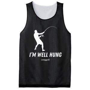 I'm well hung funny fishing graphic design Mesh Reversible Basketball Jersey Tank