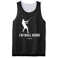 I'm well hung funny fishing graphic design Mesh Reversible Basketball Jersey Tank