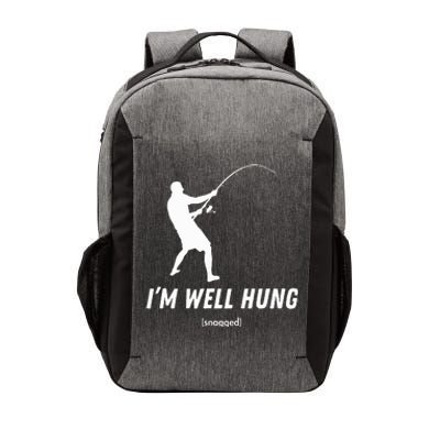 I'm well hung funny fishing graphic design Vector Backpack