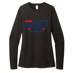 IM With Her Kamala Vote For 2024 President Kamala Harris Womens CVC Long Sleeve Shirt