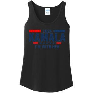 IM With Her Kamala Vote For 2024 President Kamala Harris Ladies Essential Tank