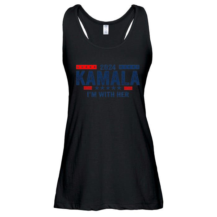 IM With Her Kamala Vote For 2024 President Kamala Harris Ladies Essential Flowy Tank