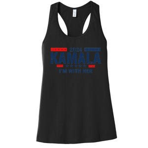 IM With Her Kamala Vote For 2024 President Kamala Harris Women's Racerback Tank