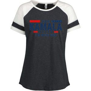 IM With Her Kamala Vote For 2024 President Kamala Harris Enza Ladies Jersey Colorblock Tee