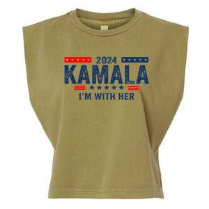 IM With Her Kamala Vote For 2024 President Kamala Harris Garment-Dyed Women's Muscle Tee