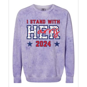 Im With Her President Kamala Election Colorblast Crewneck Sweatshirt