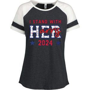 Im With Her President Kamala Election Enza Ladies Jersey Colorblock Tee