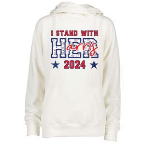 Im With Her President Kamala Election Womens Funnel Neck Pullover Hood