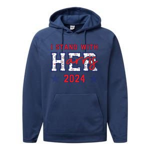 Im With Her President Kamala Election Performance Fleece Hoodie