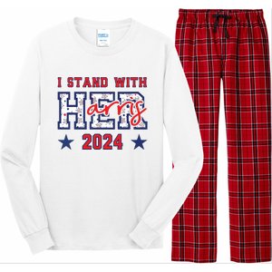 Im With Her President Kamala Election Long Sleeve Pajama Set