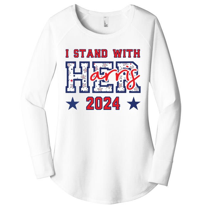 Im With Her President Kamala Election Women's Perfect Tri Tunic Long Sleeve Shirt