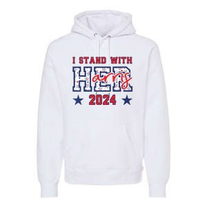 Im With Her President Kamala Election Premium Hoodie