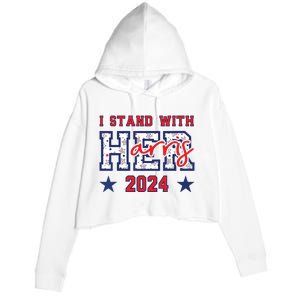 Im With Her President Kamala Election Crop Fleece Hoodie