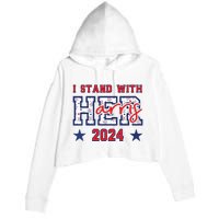 Im With Her President Kamala Election Crop Fleece Hoodie