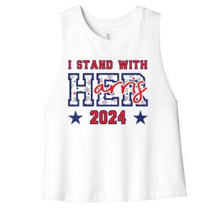 Im With Her President Kamala Election Women's Racerback Cropped Tank