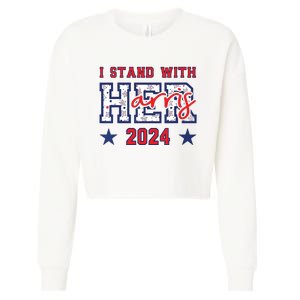 Im With Her President Kamala Election Cropped Pullover Crew