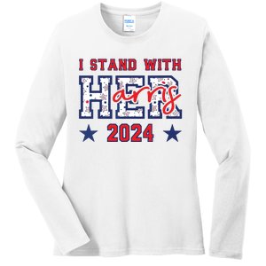 Im With Her President Kamala Election Ladies Long Sleeve Shirt