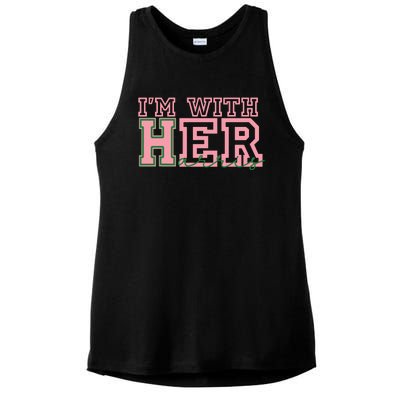 Im With Her Kamala Vote For 2024 President Kamalaharris Ladies PosiCharge Tri-Blend Wicking Tank