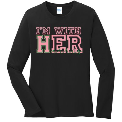 Im With Her Kamala Vote For 2024 President Kamalaharris Ladies Long Sleeve Shirt