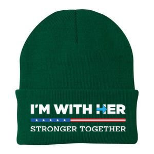 Im With Her Stronger Together Kamala Harris 2024 Knit Cap Winter Beanie