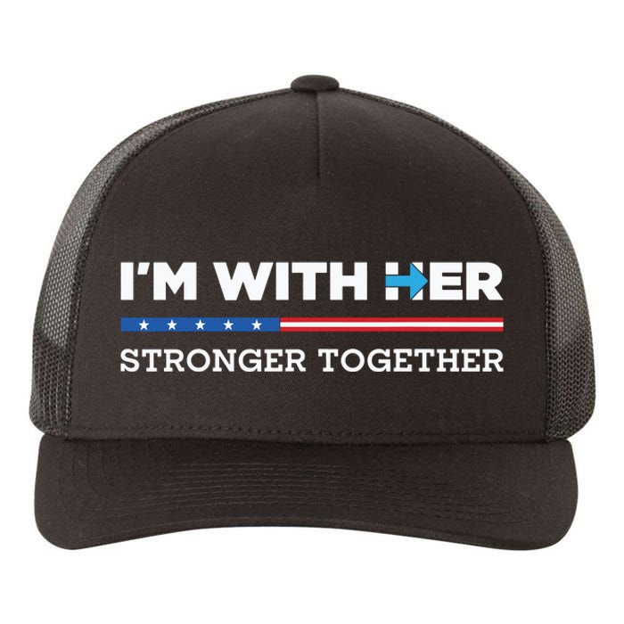 Im With Her Stronger Together Kamala Harris 2024 Yupoong Adult 5-Panel Trucker Hat