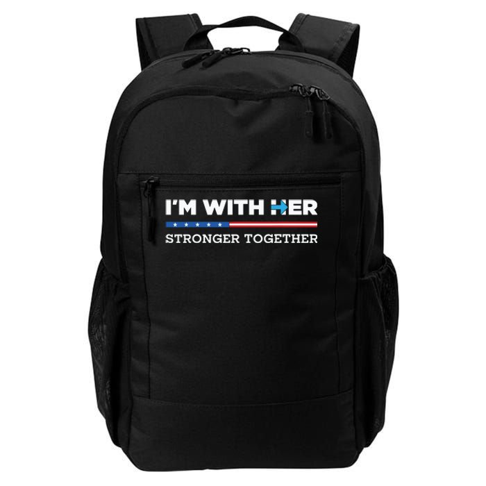 Im With Her Stronger Together Kamala Harris 2024 Daily Commute Backpack