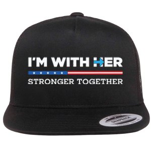 Im With Her Stronger Together Kamala Harris 2024 Flat Bill Trucker Hat